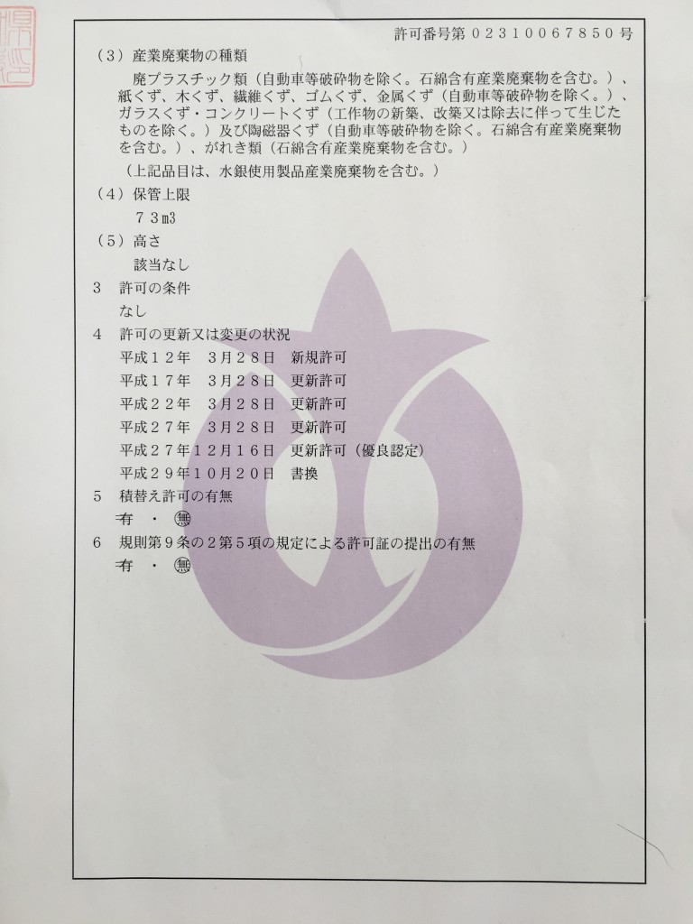 æ„›çŸ¥çœŒè¨±å¯è¨¼â‘¡